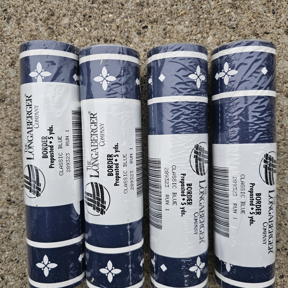 Longaberger Classic Blue Wallpaper Border